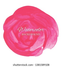beautiful abstract red watercolor art hand paint on white background,brush textures for logo.There is a place for text.Perfect stroke design for headline.luxury boutique Illustrations.