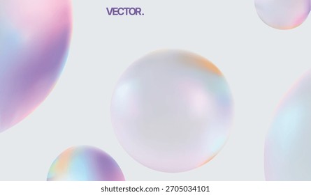 A Beautiful Abstract Representation of Colorful Bubbles Set Against a Soft Background