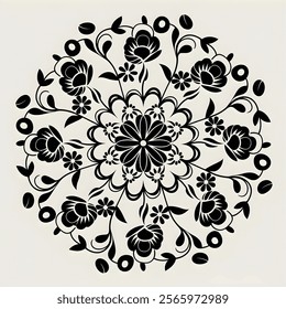 Beautiful abstract round shape ornament