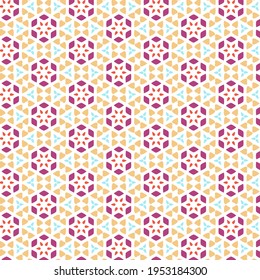 Beautiful abstract seamless colorful pattern. Use for greeting card, Cloth, Decoration invitation to a wedding, Birthday, Party and other Holidays. Arab, Indian ornament. Vector illustration. EPS 10