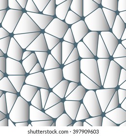 Beautiful abstract seamless pattern. Geometric objects like a pebble. Vector illustration.