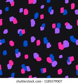 Beautiful abstract seamless pattern. Handcrafted artistic style. Perfect for textile, wrapping, web and all kind of decorative projects. Vector illustration.