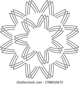 Schöne abstrakte, nahtlose Mustergrafik auf weißem Hintergrund