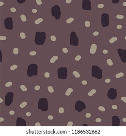 Beautiful abstract seamless repeating pattern. Hand painted artistic style with chaotic paint elements. Perfect for textile, wrapping, web and all kind of decorative projects. Vector illustration.