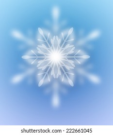 Hermoso fondo abstracto de copos de nieve de Navidad 