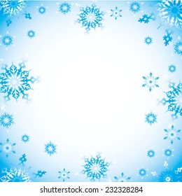 Beautiful abstract snowflake Christmas background