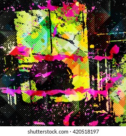 Beautiful abstract spot graffiti vector illustration