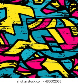 Beautiful abstract spot graffiti vector illustration