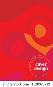 Beautiful abstract spots vector illustration of grunge texture