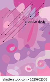 Beautiful abstract spots vector illustration of grunge texture