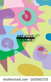 Beautiful abstract spots vector illustration of grunge texture