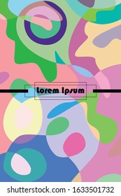 Beautiful abstract spots vector illustration of grunge texture