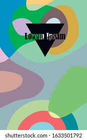 Beautiful abstract spots vector illustration of grunge texture
