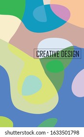 Beautiful abstract spots vector illustration of grunge texture
