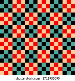 Beautiful abstract square checks pattern with background