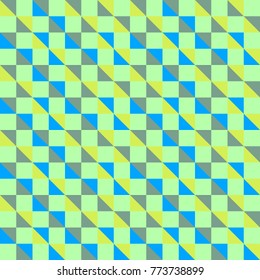 Beautiful abstract square mosaic seamless pattern, vector