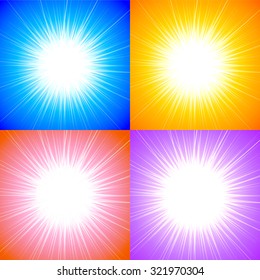 Beautiful abstract starburst background
