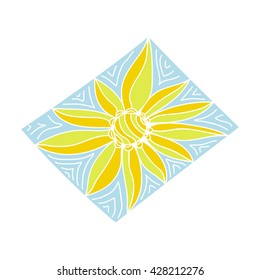 Beautiful abstract sun