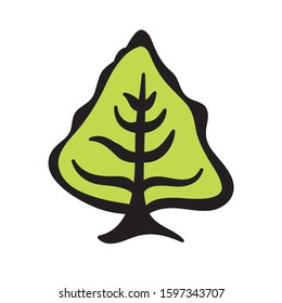 Beautiful abstract tree. Vector illustration