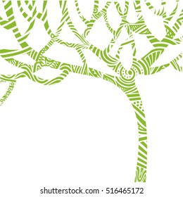 Beautiful abstract tree. Vector illustration.