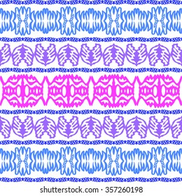 Beautiful abstract tribal vector seamless ornamental picture  can be used as interior pattern or clothes pattern.
