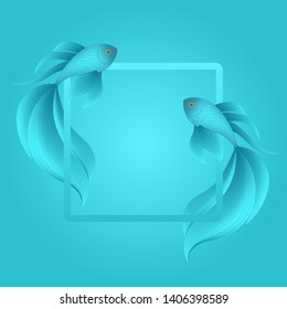 Beautiful abstract tropical fish. Vector illustration