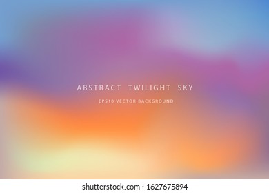 Beautiful abstract twilight sky vector background