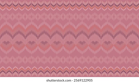 Beautiful abstract vector art of Ikat tribe. Seamless Ikat pattern in tribal style. Native embroidery.