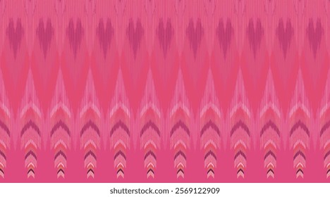 Beautiful abstract vector art of Ikat tribe. Seamless Ikat pattern in tribal style. Native embroidery.