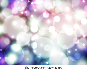 beautiful abstract vector background with bokeh lights