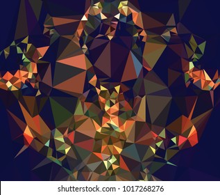 Beautiful abstract vector background. Low poly mosaic.