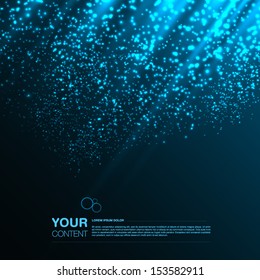 Beautiful abstract vector background with your text