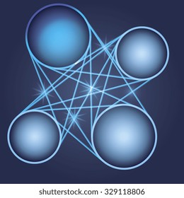 Beautiful abstract vector background with your text