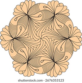 Um belo design de vetor abstrato