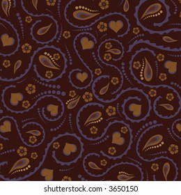beautiful abstract vector floral design