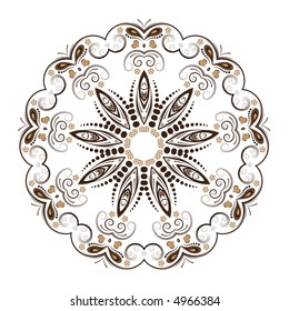 beautiful abstract vector floral design