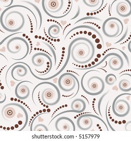 beautiful abstract vector floral design
