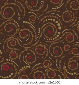 beautiful abstract vector floral design