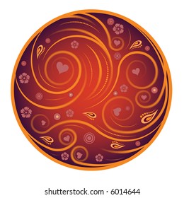 beautiful abstract vector flower design
