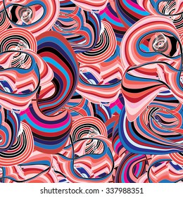 Beautiful abstract vector illustration with curls and waves