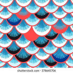 Beautiful abstract vector illustration with curls and waves