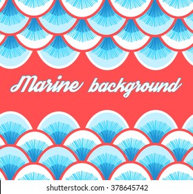 Beautiful abstract vector illustration with curls and waves