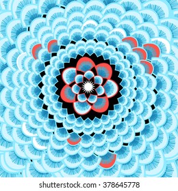 Beautiful abstract vector illustration with curls and waves