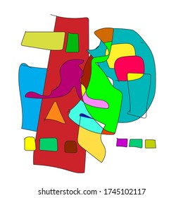 Hermosas imágenes abstractas, vectoriales abstractas para el fondo