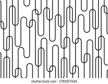 
Beautiful abstract vector pattern of thin black lines on a white background. Modern vector background