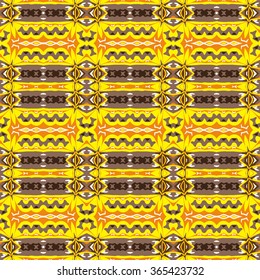 Beautiful abstract vector seamless ornamental design can be used as interior pattern or clothes pattern.