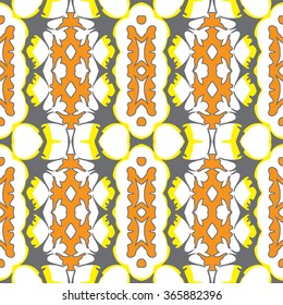 Beautiful abstract vector seamless ornamental design can be used as interior pattern or clothes pattern.