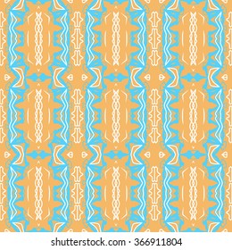 Beautiful abstract vector seamless ornamental design can be used as interior pattern or clothes pattern. 