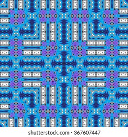 Beautiful abstract vector seamless ornamental square design can be used as interior pattern or clothes pattern.