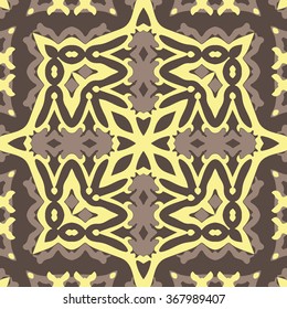 Beautiful abstract vector seamless ornamental design can be used as interior pattern or clothes pattern.